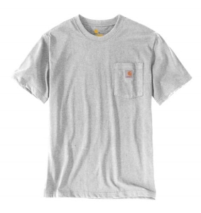 Carhartt K87 Pocket Heather Grey M T-shirt