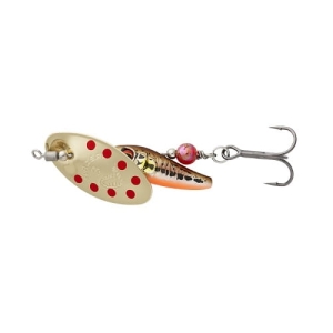 STICKLEBAIT SPINNER #4 9.1G SINKING MINNOW GOLD RED
