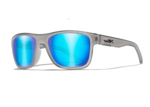 Wiley X OVATION Capt Pol Blue Mirror Matte Slate 