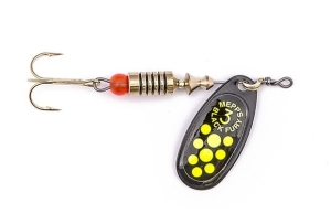 Mepps BLACK FURY Black/Seleidine Chartreuse spinnerbait 3/6.5g