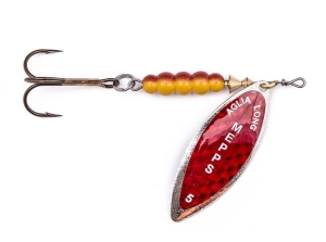 Mepps AGLIA LONG REDBO Silver 4/17g spinner