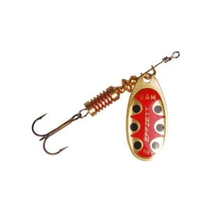 DAM Effzett Standard Spinner Copper Black Dot 12g 