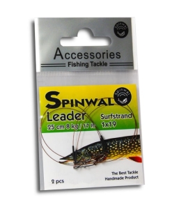 Spinwal Steel Leader 25cm 8kg 2pc